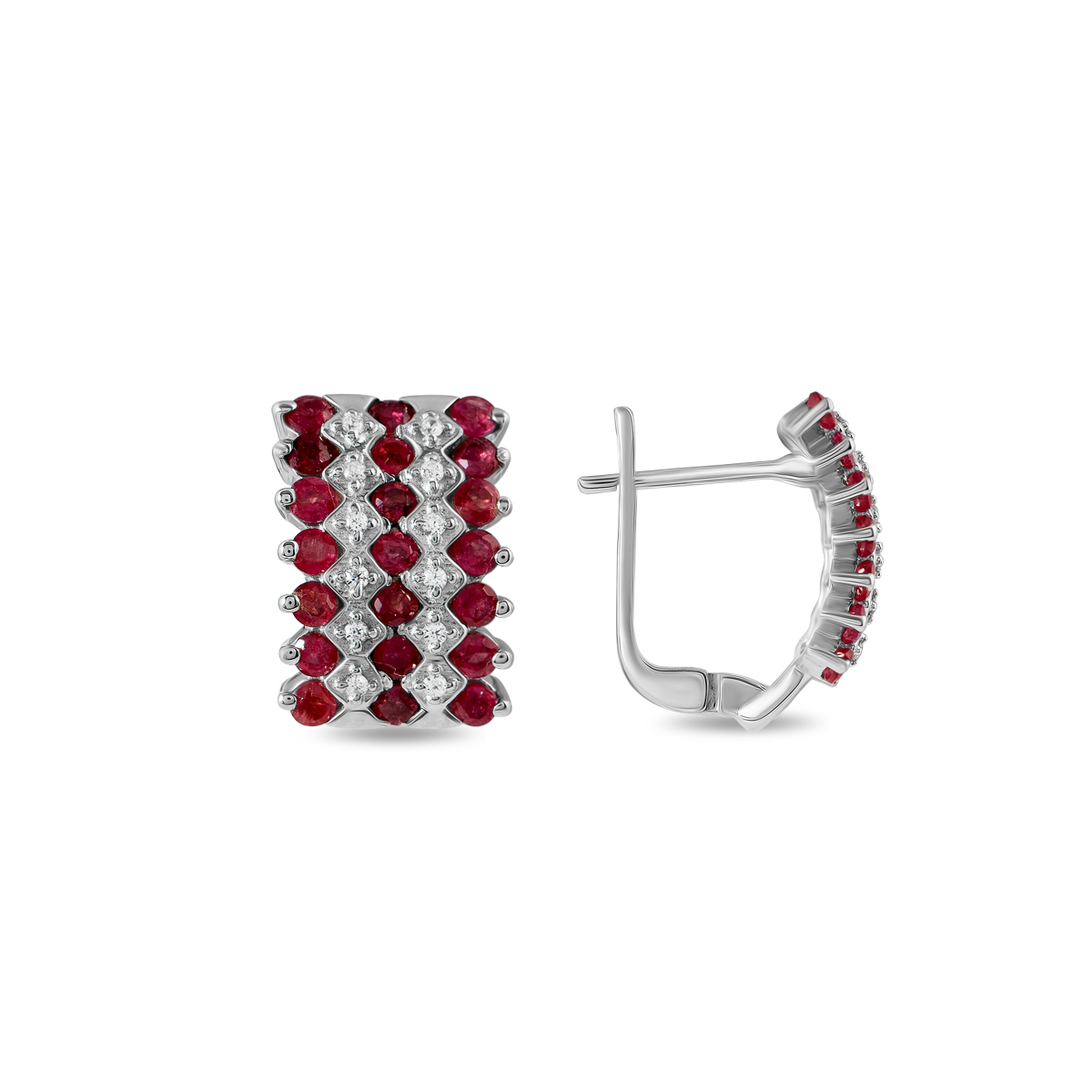 

Серьги из серебра Balex Jewellery 2410931852, рубин, 2410931852
