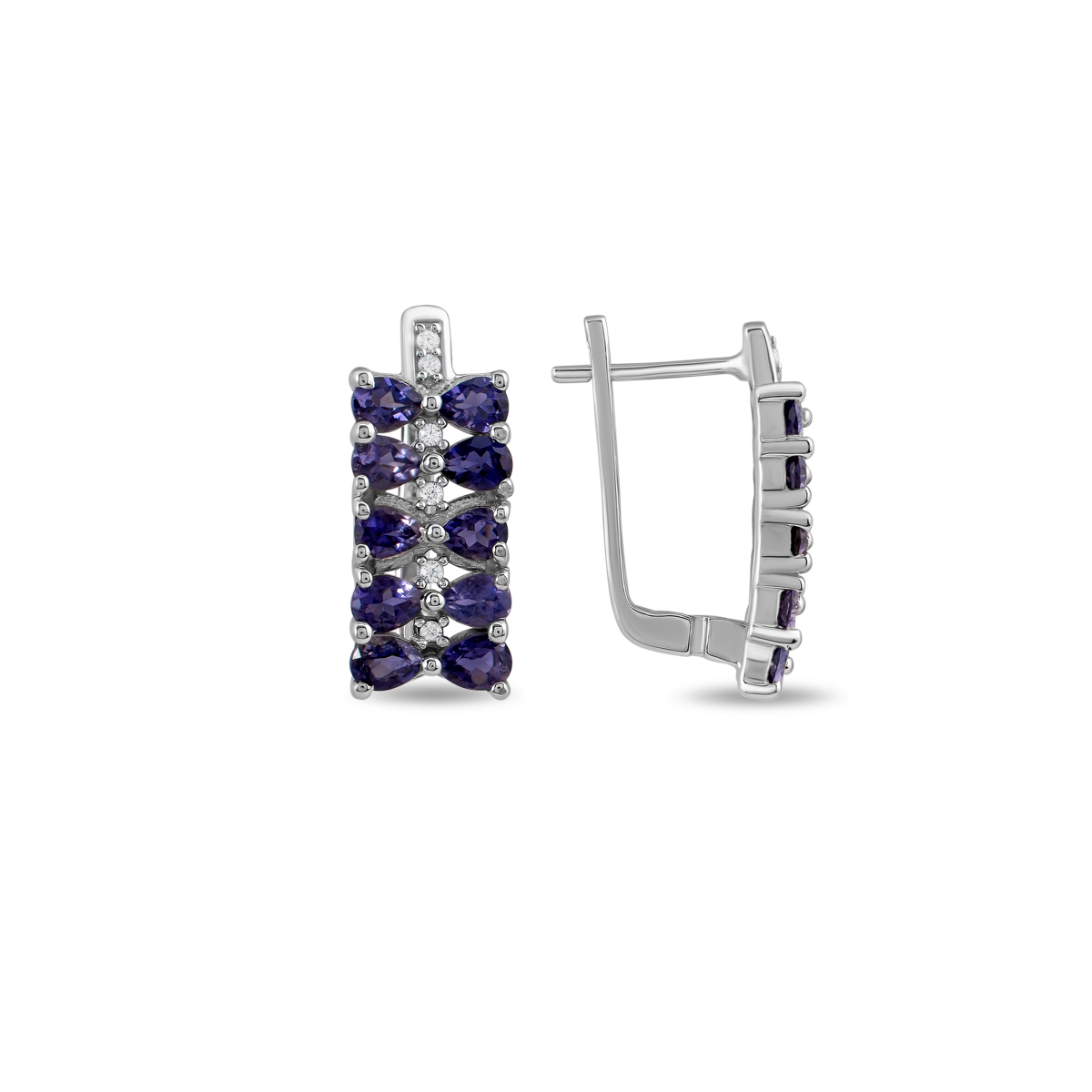 

Серьги из серебра Balex Jewellery 2410931857, иолит, 2410931857
