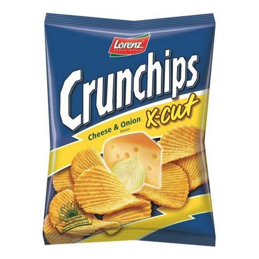 

Чипсы картофельные Lorenz Crunchips X-Cut со вкусом сыра и лука 140 г