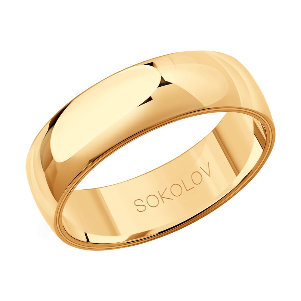 

Кольцо обручальное из красного золота р.  SOKOLOV 111034-01, 111034-01