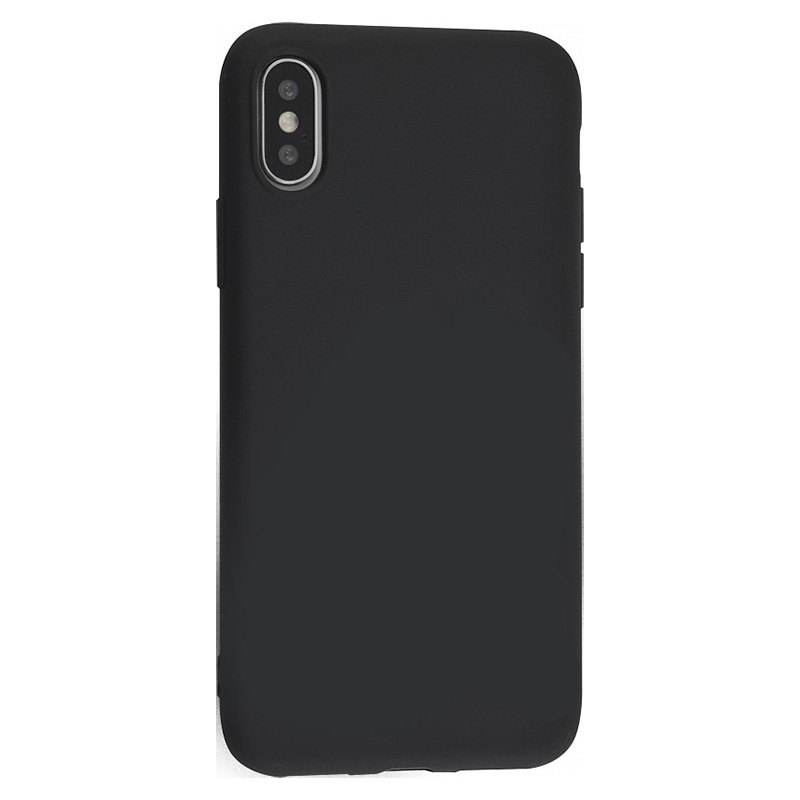

Чехол силиконовый для iPhone X/XS, good quality, с защитой камеры, X-case, черный