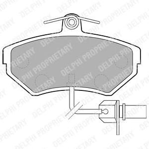 

Тормозные колодки DELPHI передние для Audi A4/Volkswagen Passat 96- lp1631, LP1631 колодки дисковые п. Audi A4, VW Passat 1.6-1.9TDi 96>