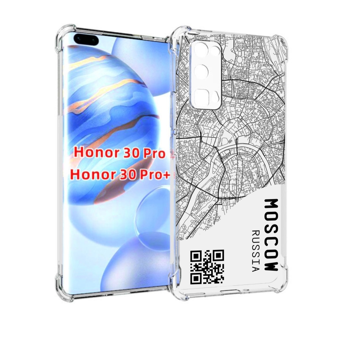 

Чехол бампер MyPads схема-москва для Honor 30 Pro, Прозрачный, Tocco