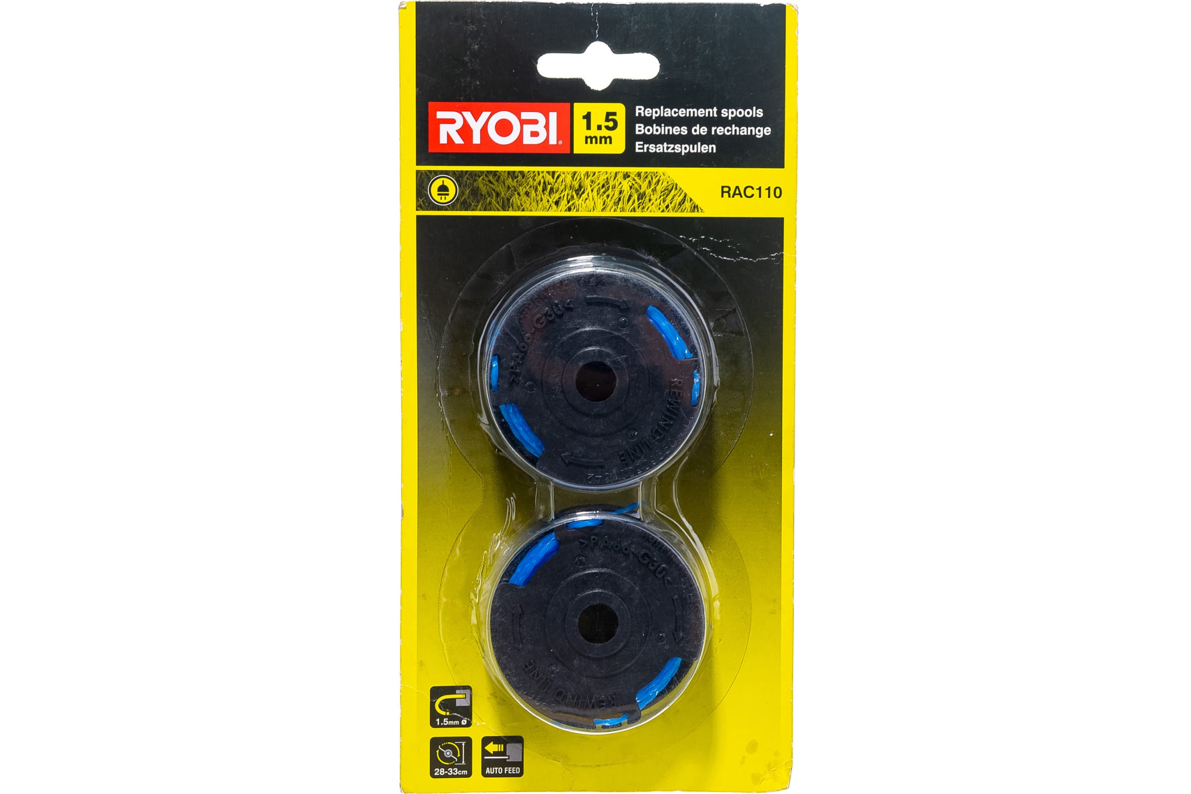 Ryobi Шпуля с леской 1,5 мм для RLT4025 - 2 шт RAC110 5132002775