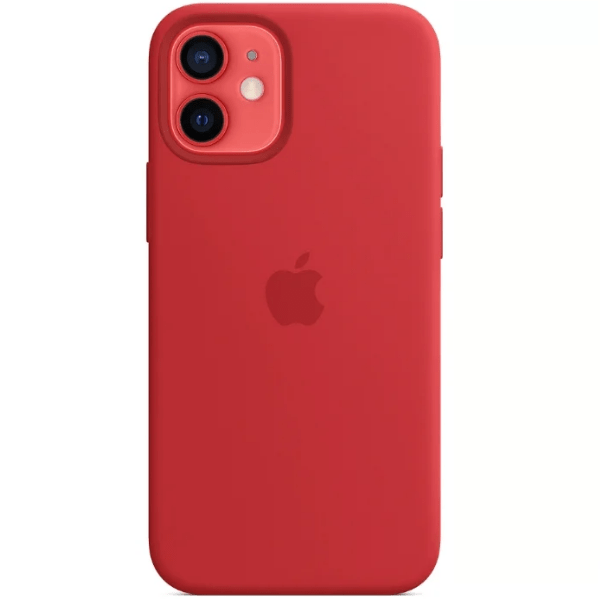 фото Чехол iphone 12/12 pro silicon case red (magsafe) c logo nobrand