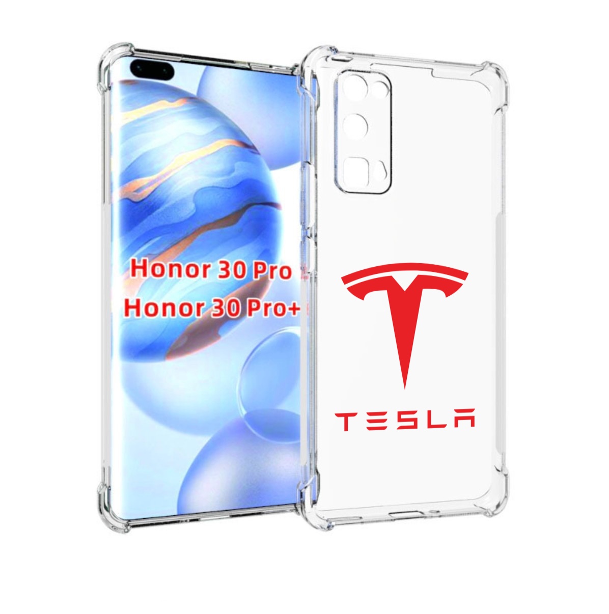 

Чехол бампер MyPads тесла-4 для Honor 30 Pro, Прозрачный, Tocco