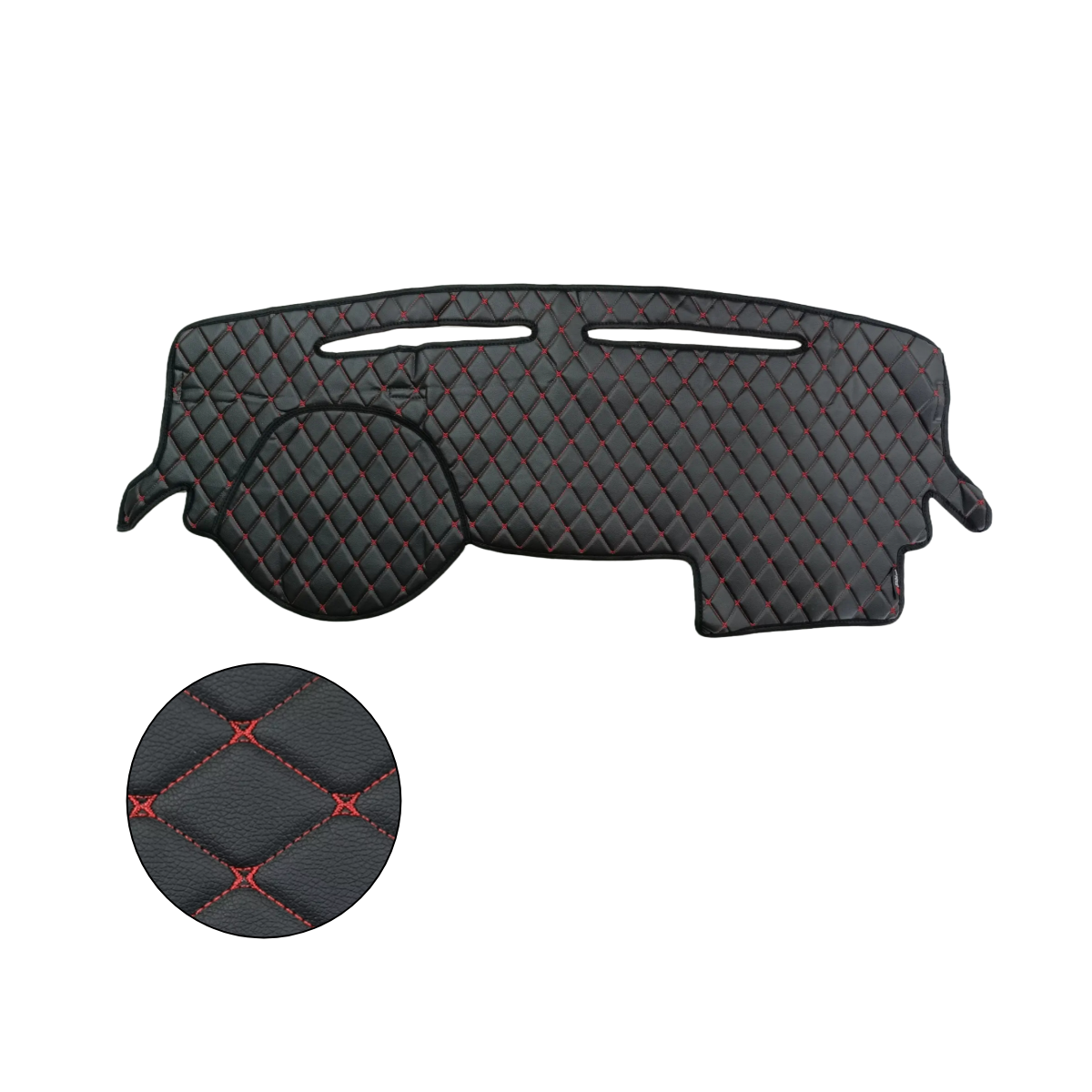 

Накидка Mertsavto на приборную панель на Kia Rio 2010-2017,c красной строчкой ромб экокожа, Красный, Накидка на приборную панель на Kia Rio 2010-2017 г.в., черный c красной строчкой "ромб-бабочка" экокожа