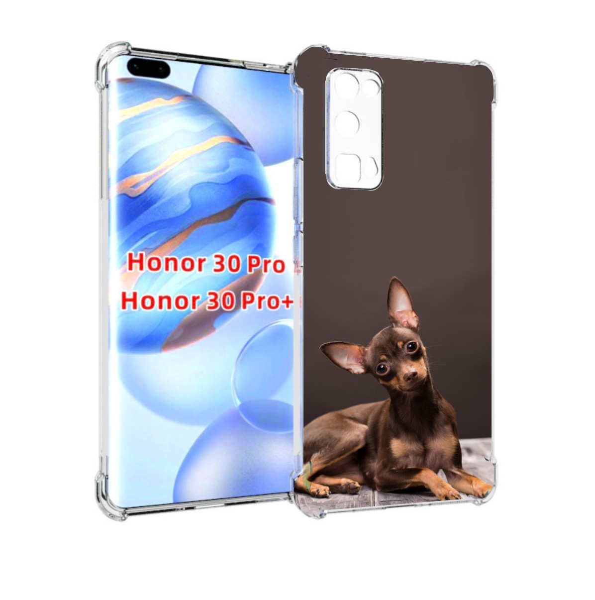 

Чехол бампер MyPads тои терьер для Honor 30 Pro, Прозрачный, Tocco