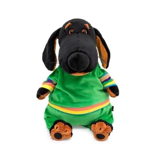 Мягкая игрушка BUDI BASA Собака Ваксон в костюме для прогулок 25 см