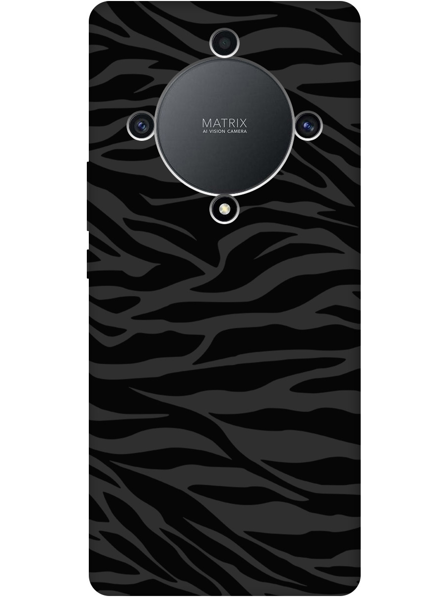 

Силиконовый чехол на Honor X9a / Magic5 Lite с рисунком "Зебра" Soft Touch черный, 20000556