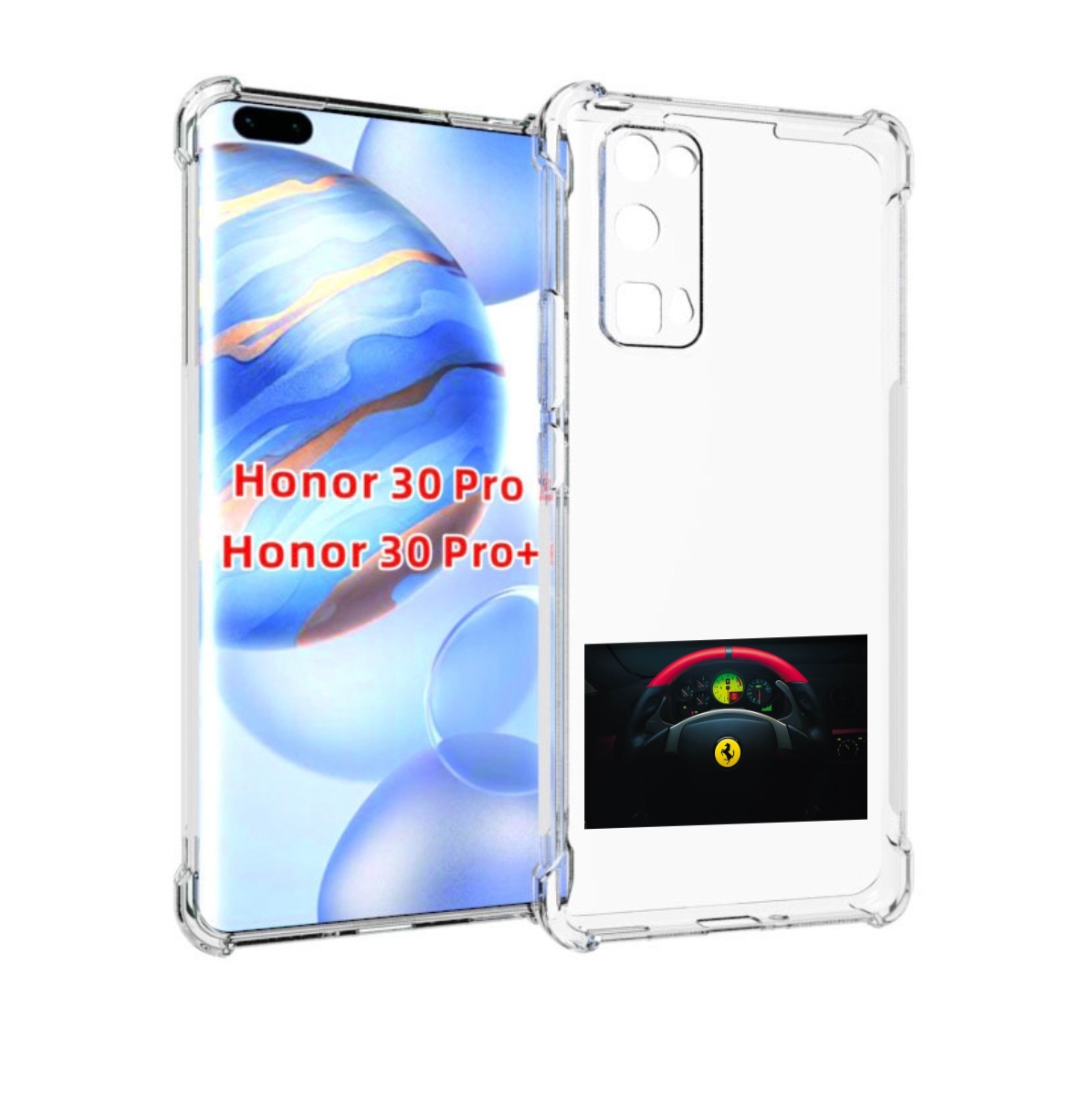 

Чехол бампер MyPads феррари ferrari 2 для Honor 30 Pro Honor, Прозрачный, Tocco