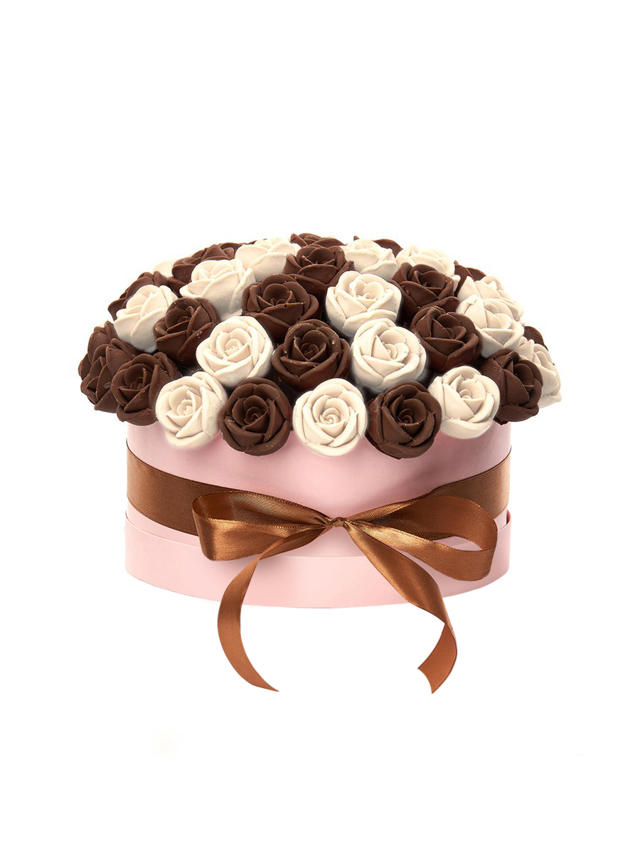 

Съедобный шоколадный букет из 51 шоколадной розы CHOCO STORY SH51-R-BSH