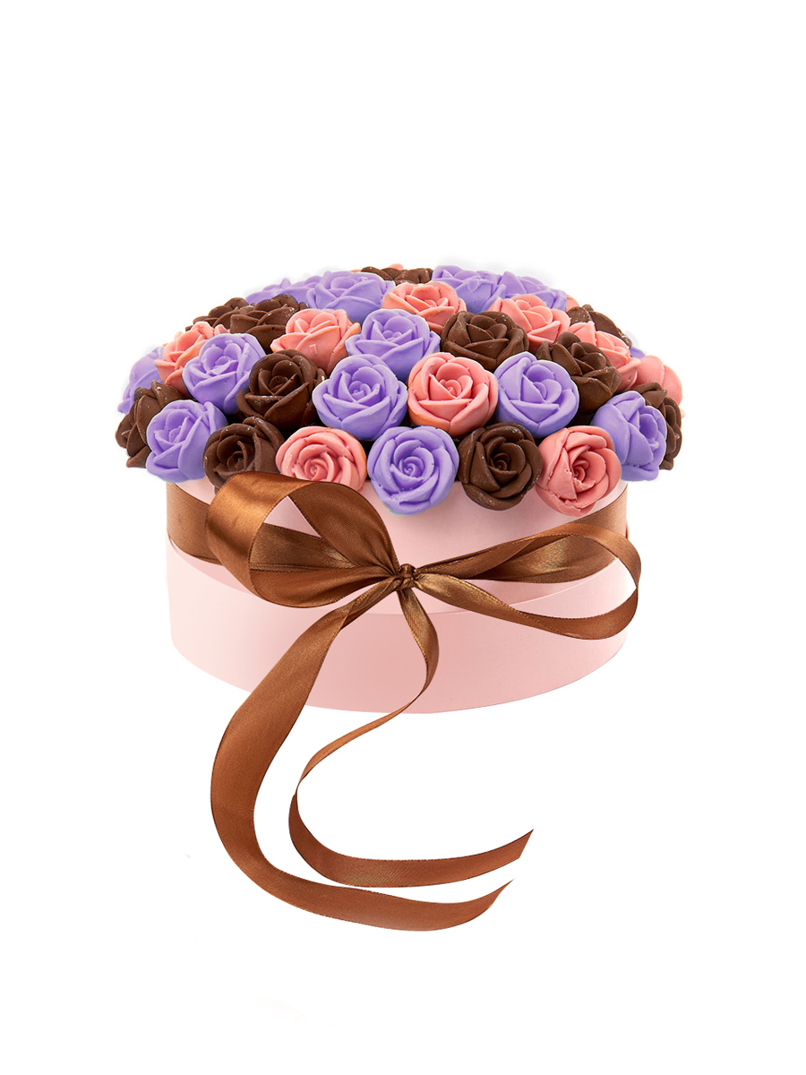 

Съедобный шоколадный букет из 51 шоколадной розы CHOCO STORY SH51-R-RFSH