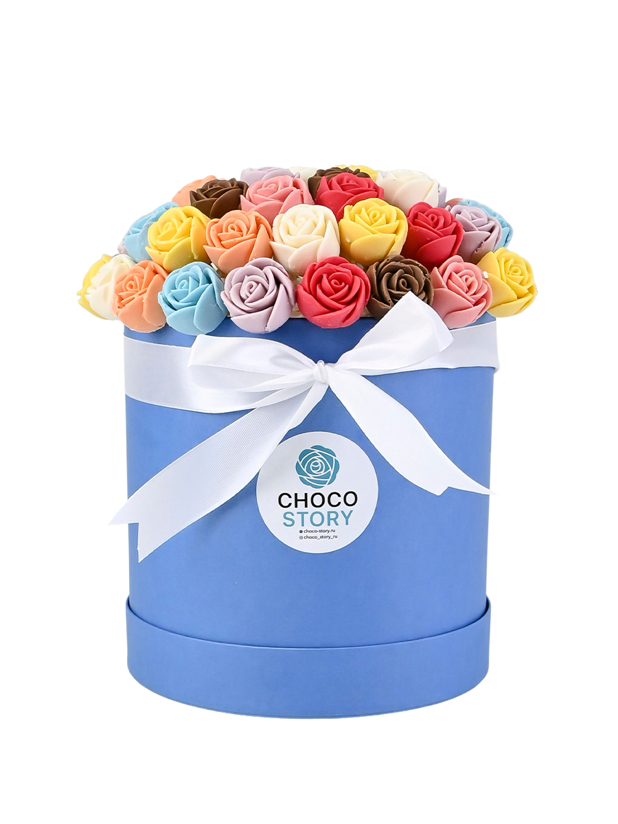 фото Подарочный набор конфет из 51 шоколадной розы choco story sh51-g-mix