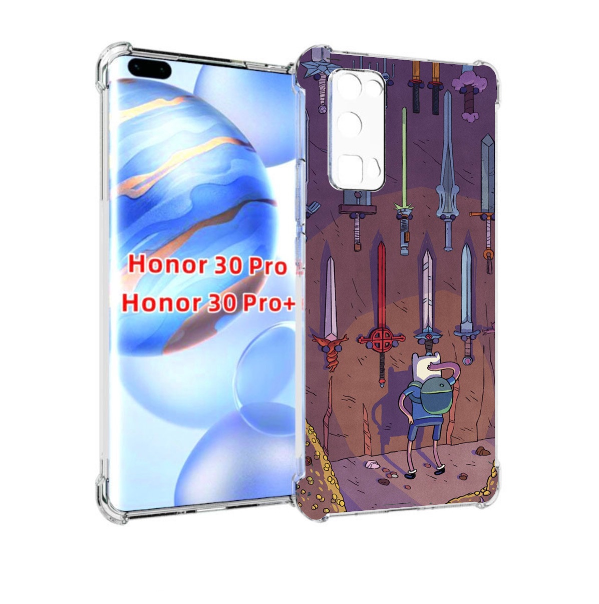 

Чехол бампер MyPads фин ищет меч для Honor 30 Pro, Прозрачный, Tocco