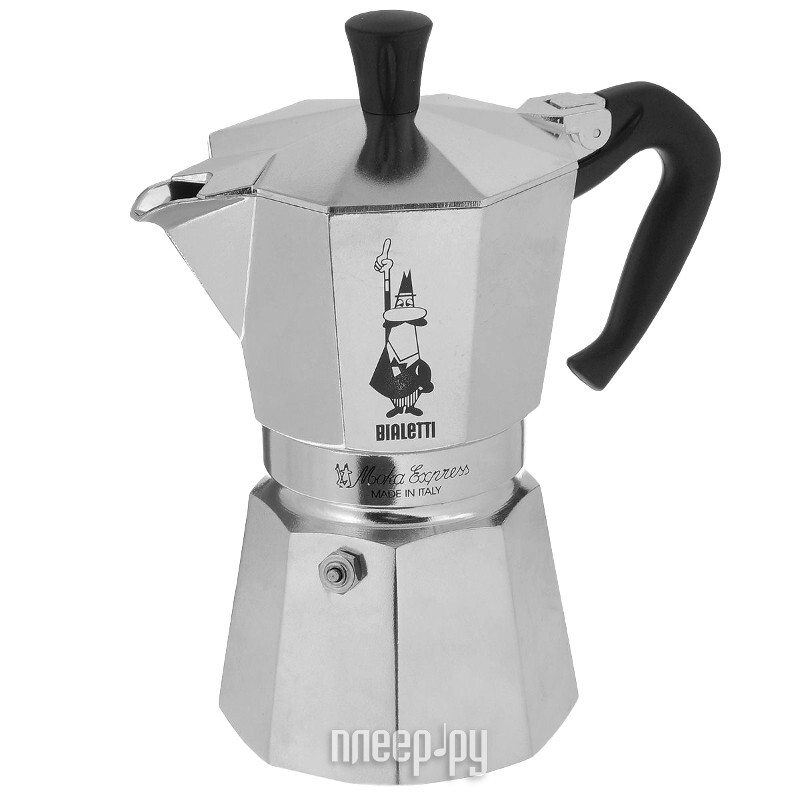 

Кофеварка Bialetti Moka Express на 6 порций 1163, Серебристый