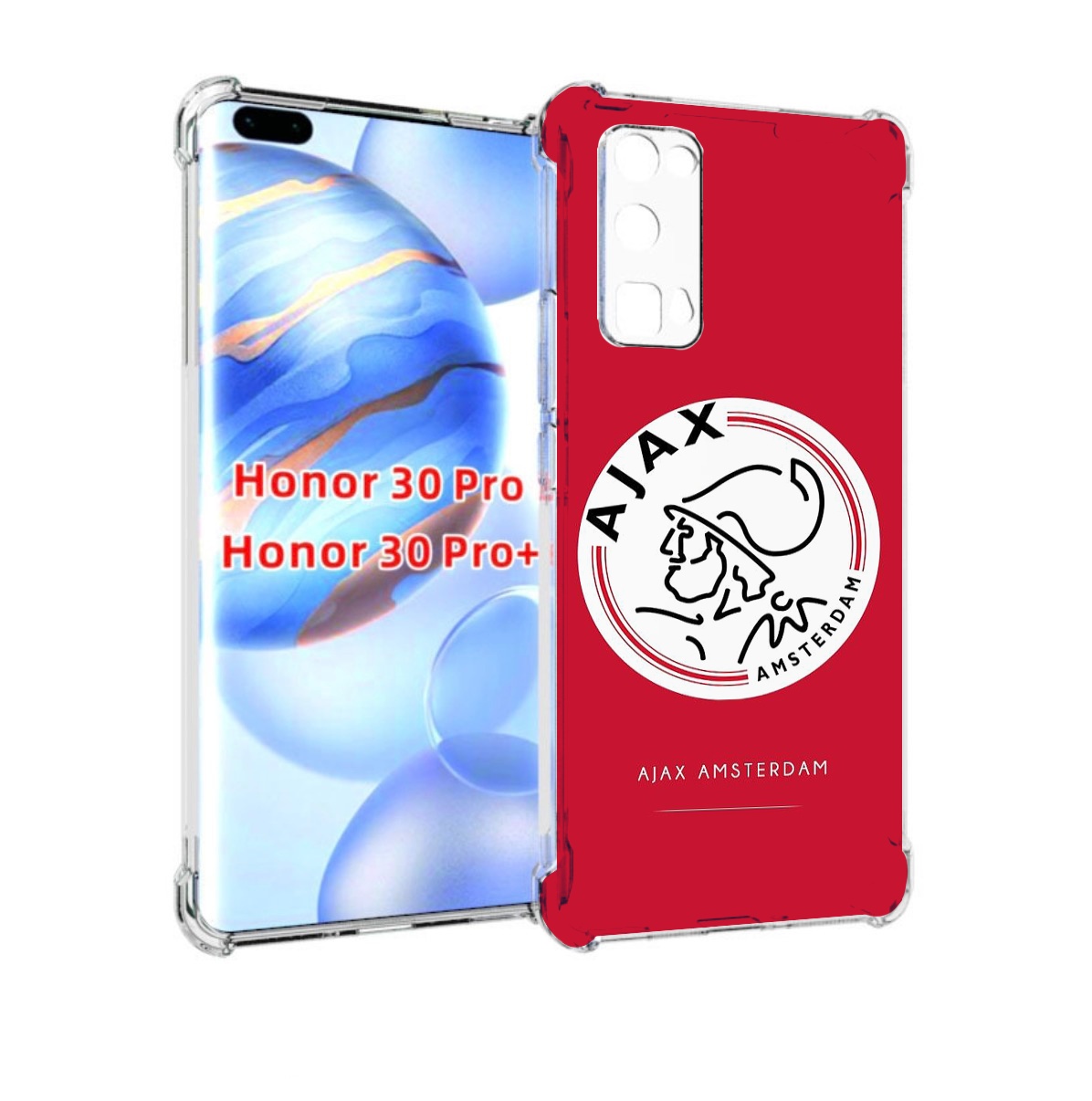 

Чехол бампер MyPads фк аякс амстердам для Honor 30 Pro Honor, Прозрачный, Tocco