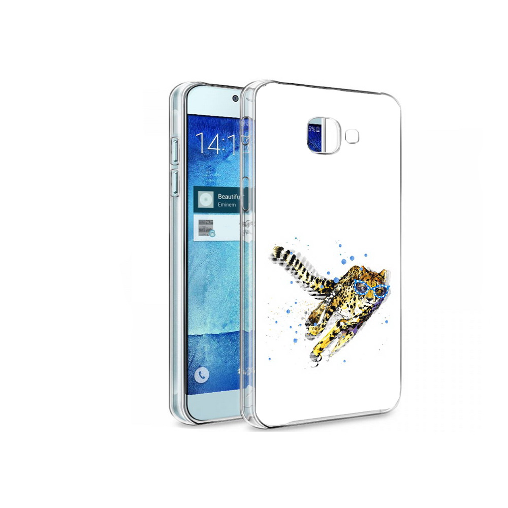 

Чехол MyPads Tocco для Samsung Galaxy A8 гепард в очках, Tocco
