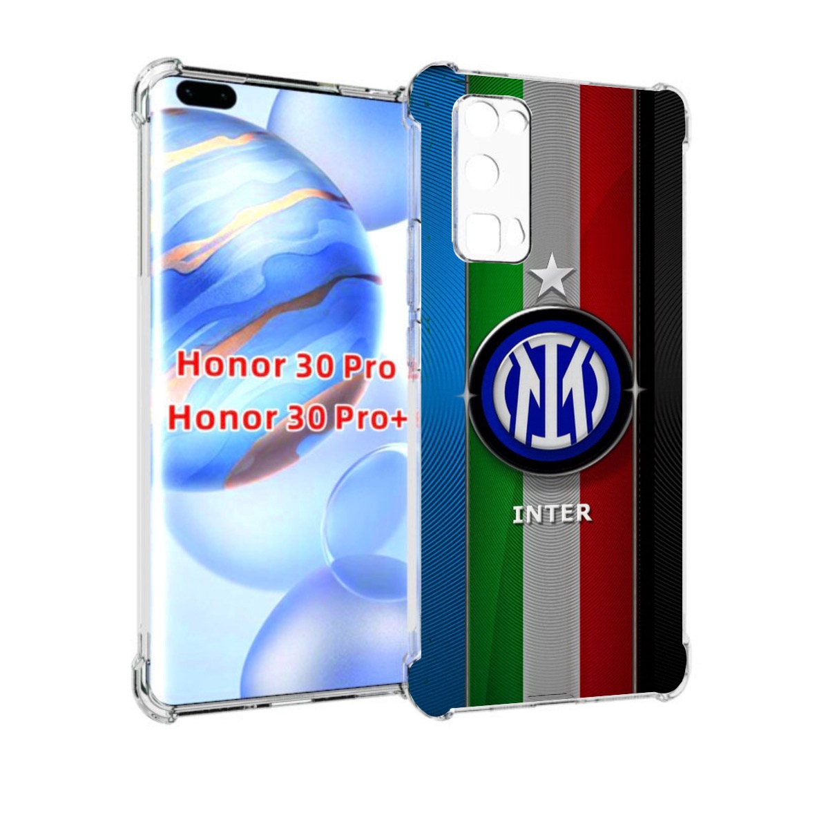 

Чехол бампер MyPads фк интер милан для Honor 30 Pro, Прозрачный, Tocco