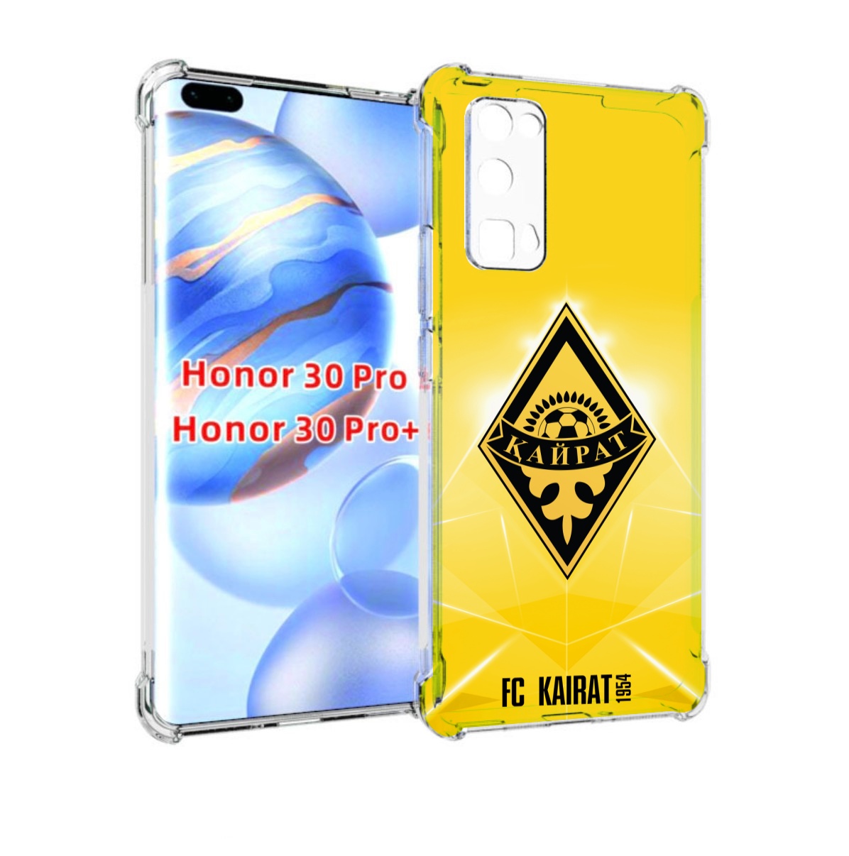 

Чехол бампер MyPads фк каират алматы для Honor 30 Pro Honor, Прозрачный, Tocco