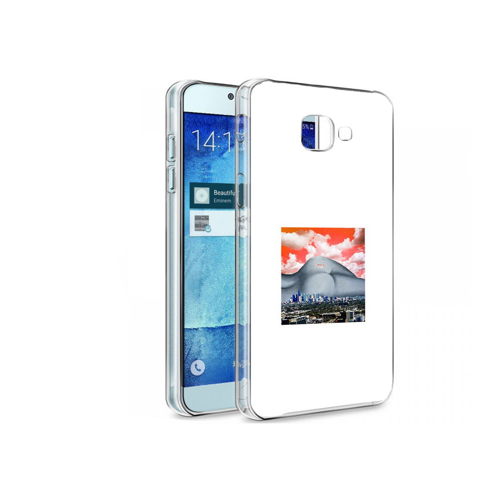 

Чехол MyPads Tocco для Samsung Galaxy A8 город с девушкой на фоне, Tocco