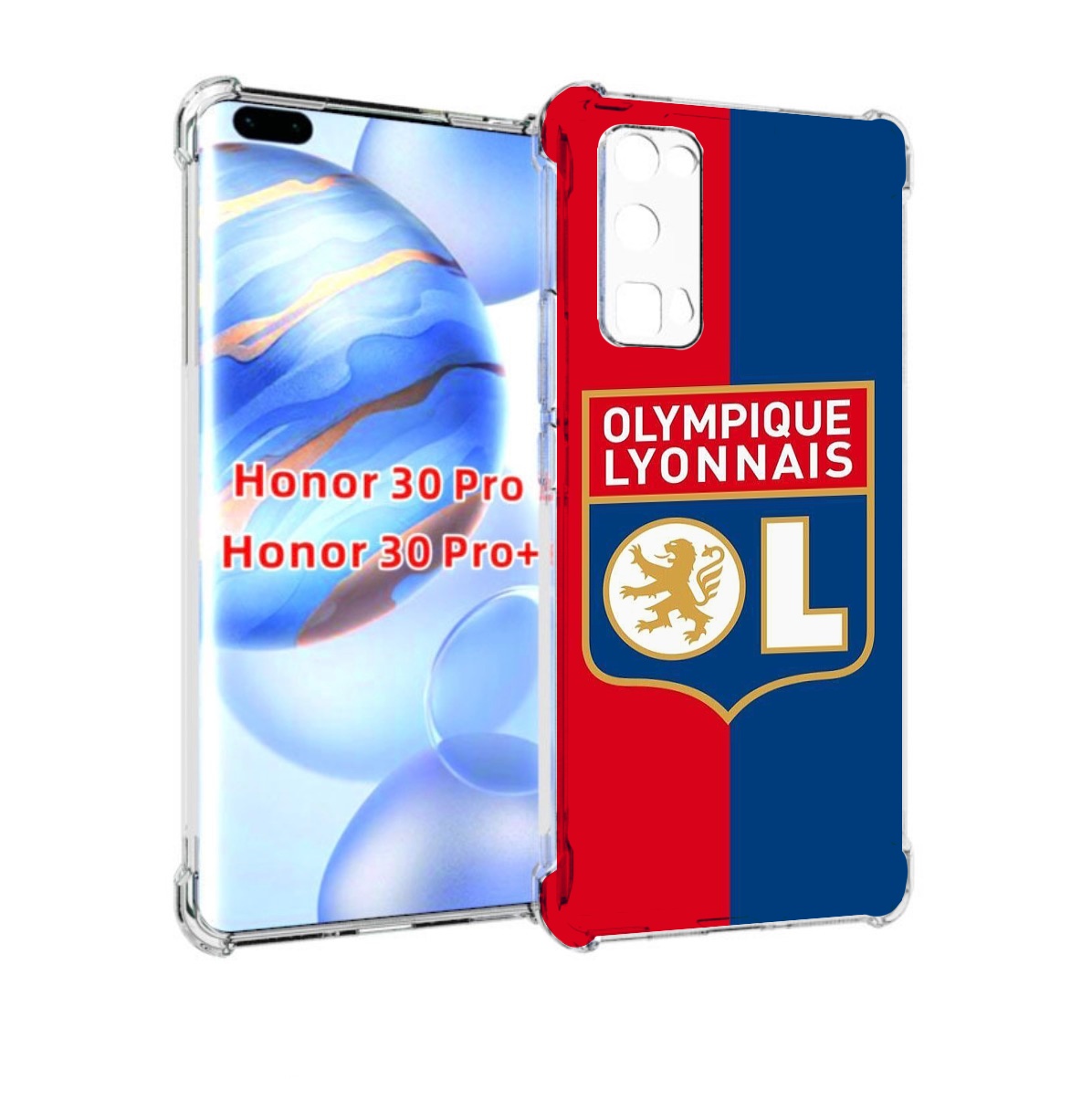 

Чехол бампер MyPads фк лион эмблема для Honor 30 Pro Honor, Прозрачный, Tocco