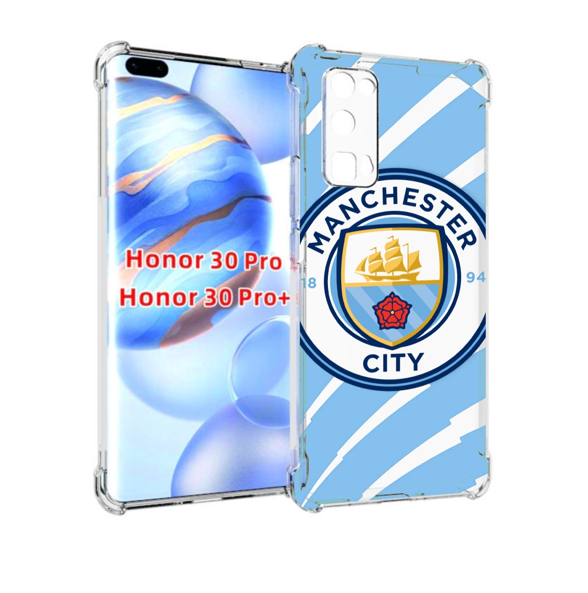 

Чехол бампер MyPads фк манчестер сити для Honor 30 Pro Honor, Прозрачный, Tocco
