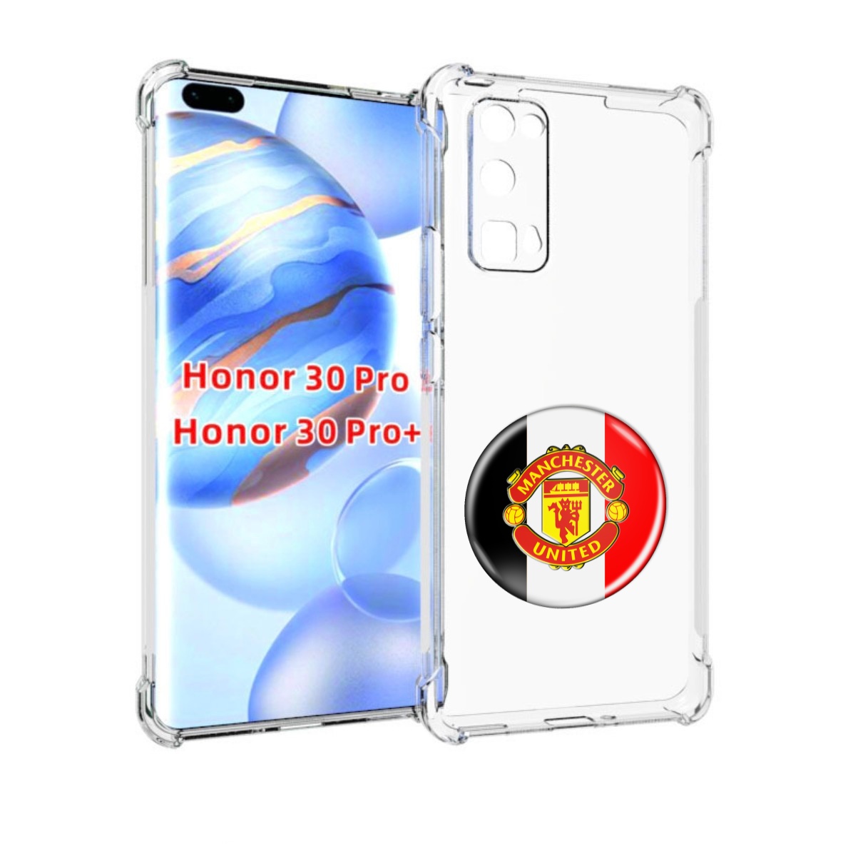 

Чехол бампер MyPads фк манчестер юнаитед мужской для Honor, Прозрачный, Tocco