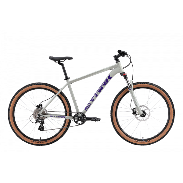 Велосипед STARK Hunter 273 HD 2024 18 серый-фиолетовый 4399000₽