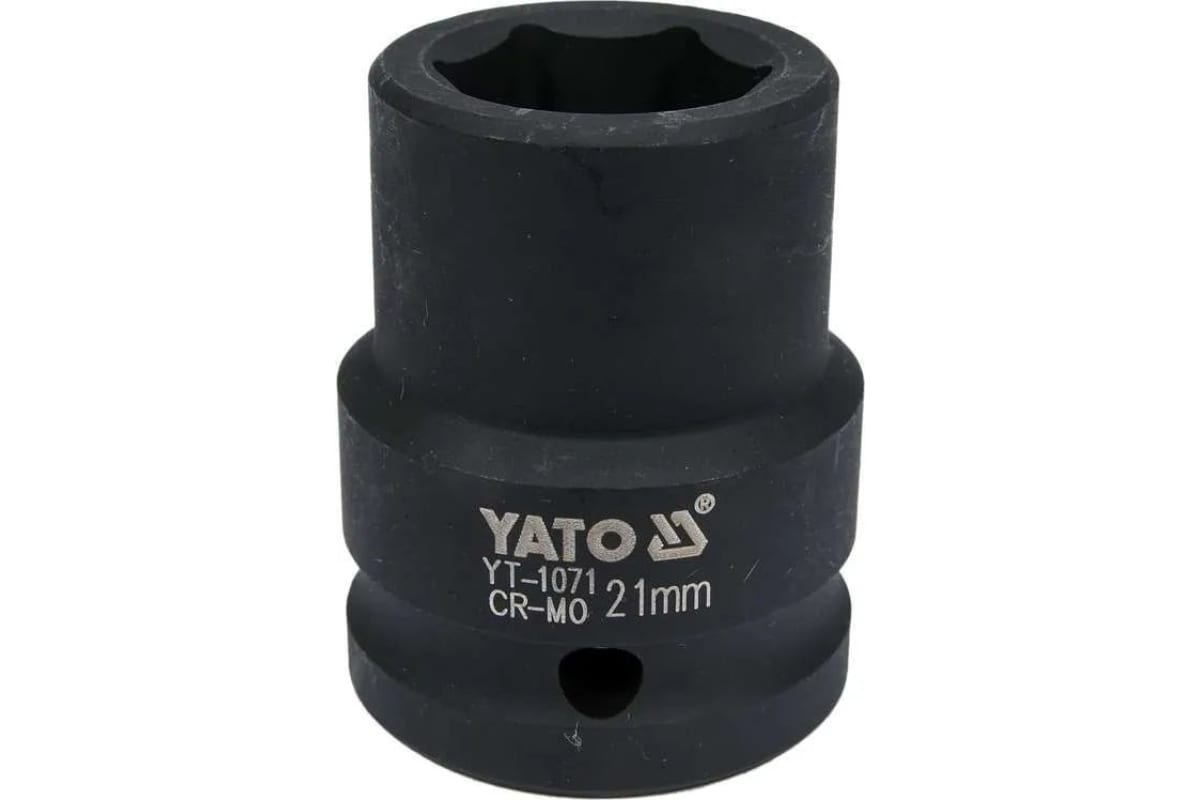 YATO YT-1071 Головка ударная 21 мм, 6 гр, 3/4 inch 1шт ударная цельнометаллическая отвертка yato
