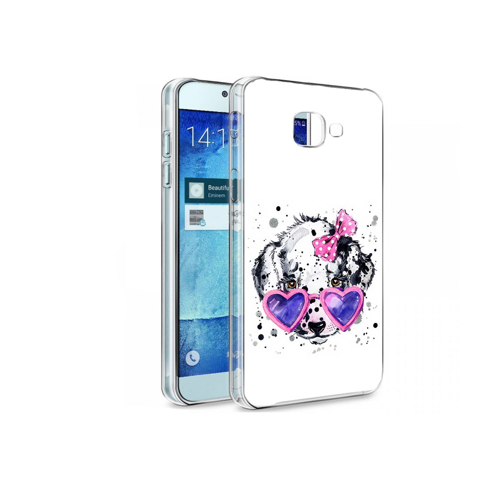

Чехол MyPads Tocco для Samsung Galaxy A8 долматинец в очках, Tocco