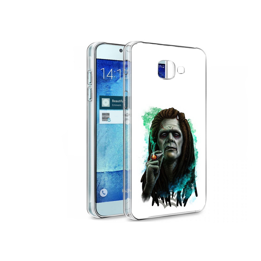 

Чехол MyPads Tocco для Samsung Galaxy A8 зеленый мужчина с сигаретой, Tocco
