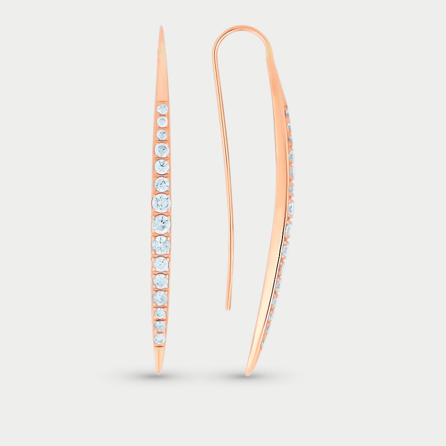 

Серьги из золота с фианитом GOLD CENTER 20758, 20758
