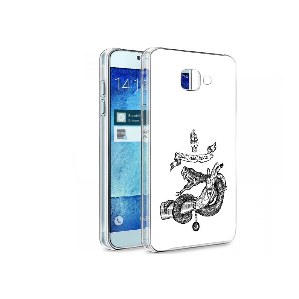 

Чехол MyPads Tocco для Samsung Galaxy A8 змея на руке рисунок, Tocco