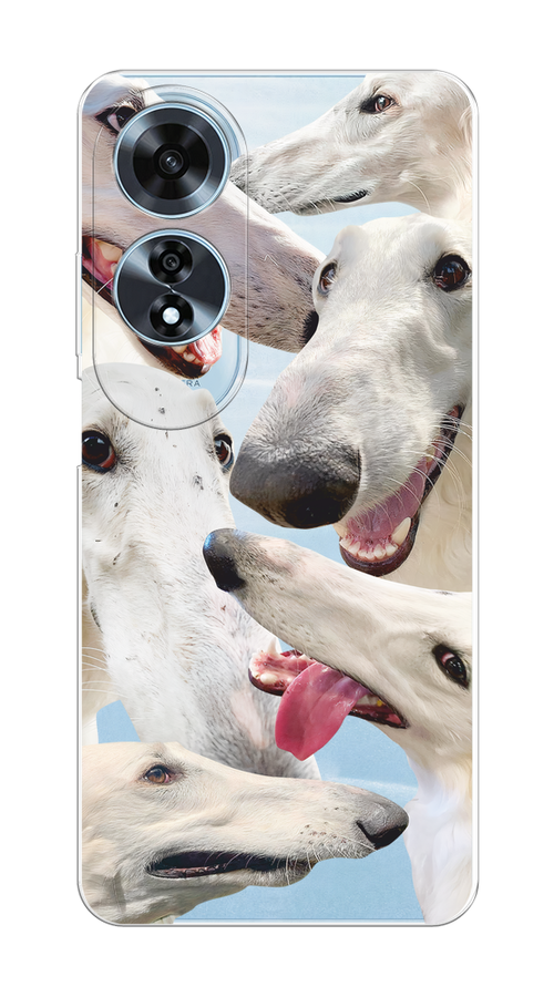 

Чехол на Oppo A60 "Собака с длинным носом", Белый;бежевый;розовый, 2516950-1