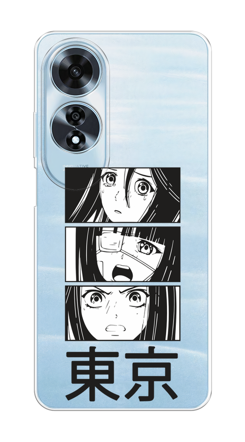 

Чехол на Oppo A60 "Tokyo girls", Белый;черный;прозрачный, 2516950-1