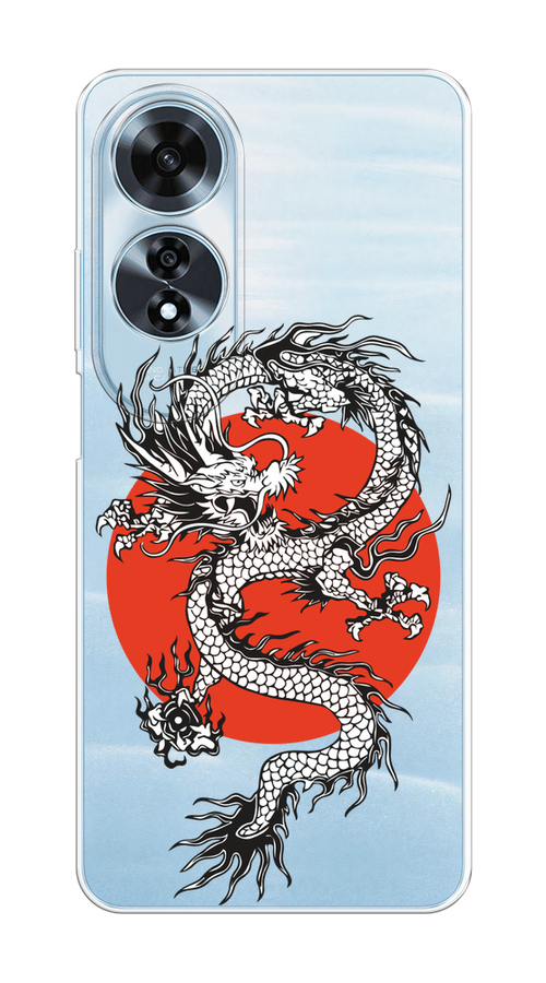 

Чехол на Oppo A60 "Восходящий дракон", Белый;черный;красный, 2516950-1