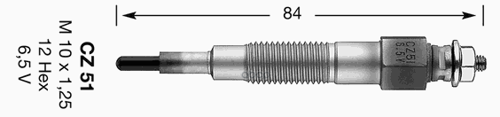 

Снят Замена 93633 Свеча Накаливания Cz51 3209 NGK арт. 3209
