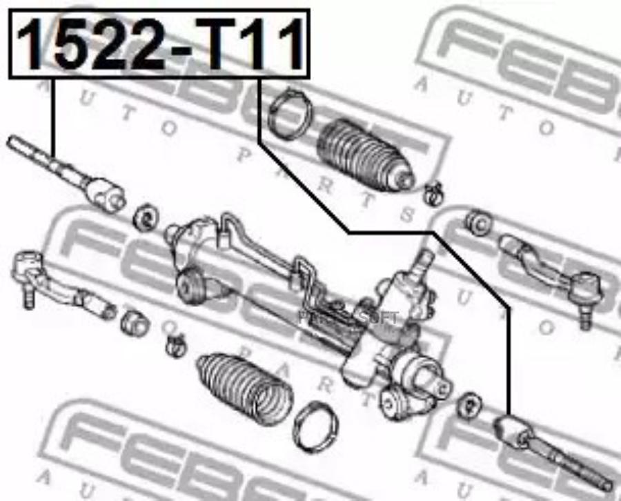 

Тяга рулевая 1522-t11