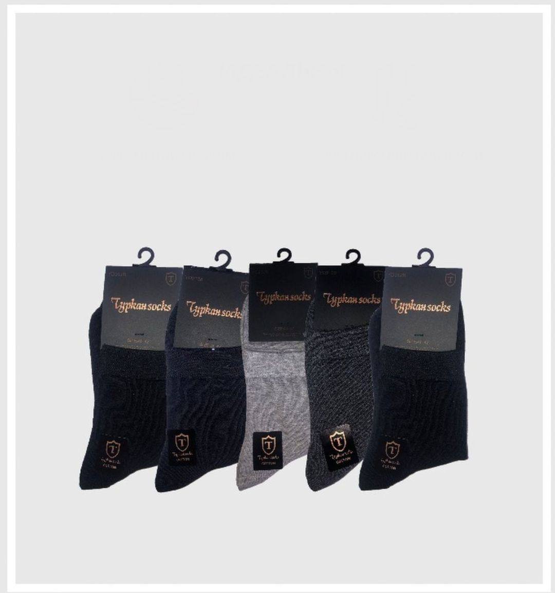 Комплект носков мужских Turkan высоких черных 41-47