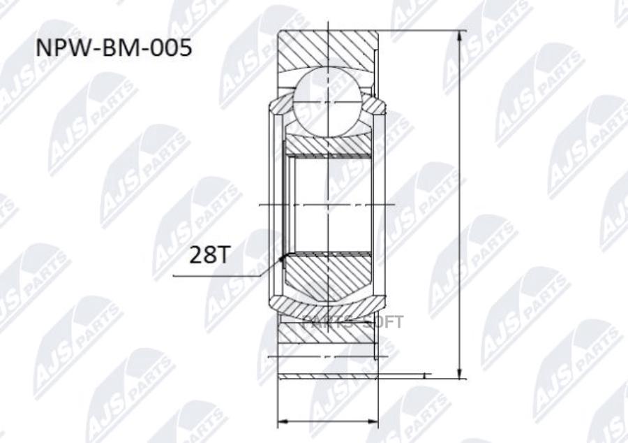 

Шрус приводного вала, bmw seria 5 e39 95-04