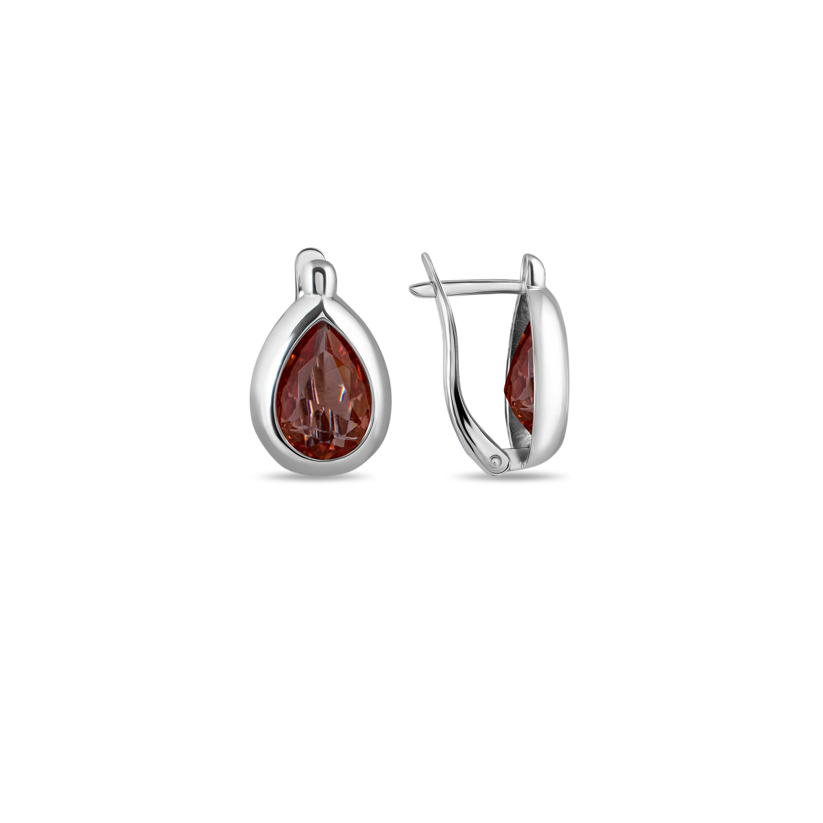 

Серьги из серебра Balex Jewellery 2700451015, султанит искусственный, 2700451015