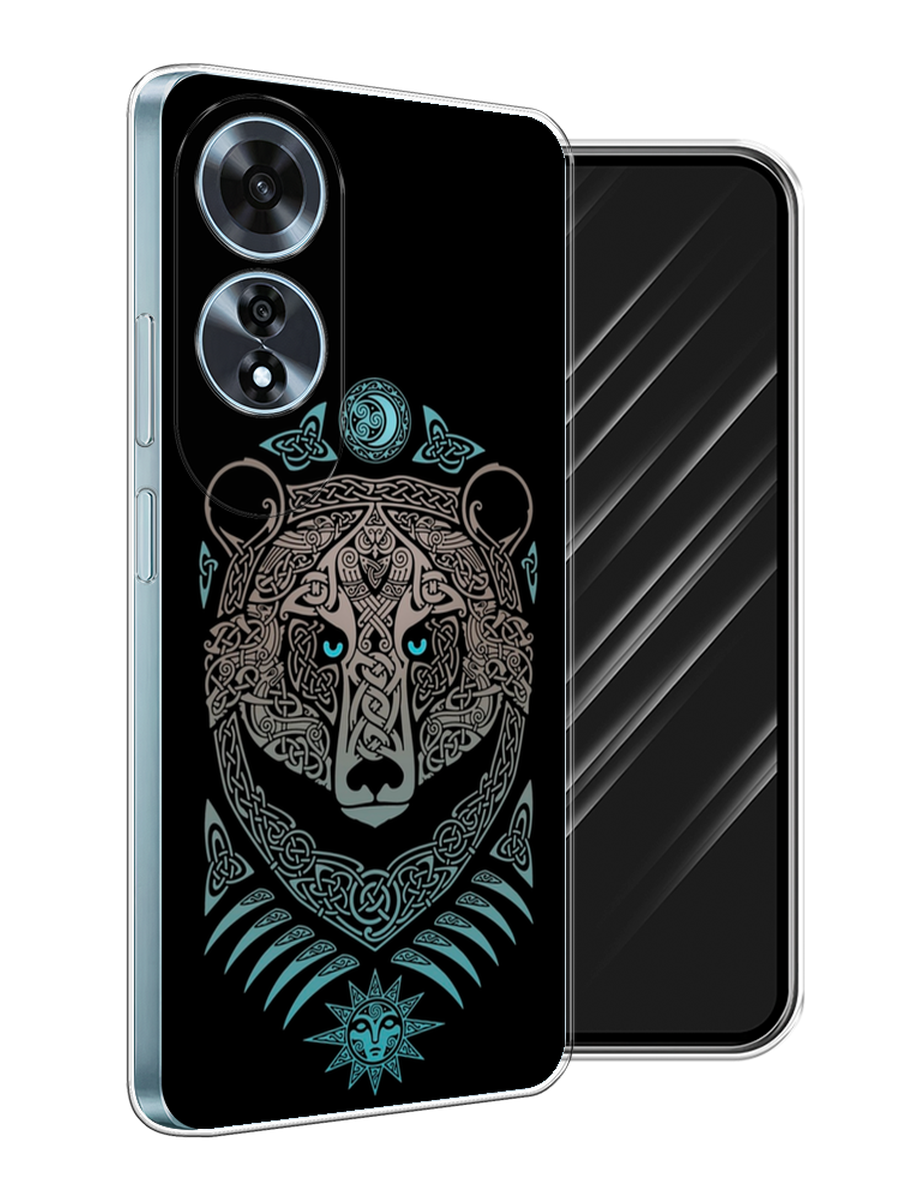 

Чехол Awog на Oppo A60 "Кельтский медведь", Черный;серый, 2516950-1