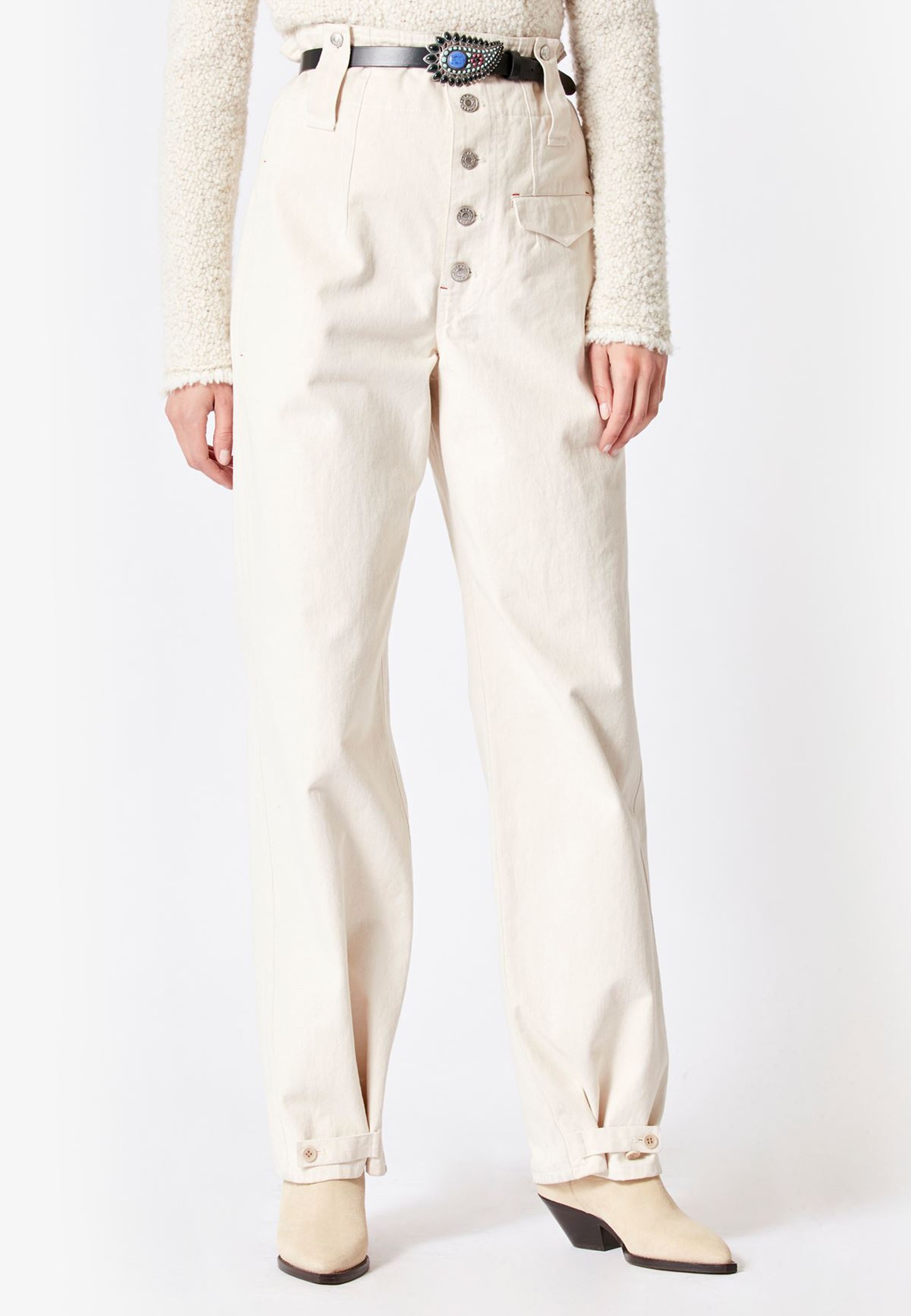 Брюки женские ETOILE Isabel Marant 131562 бежевые 34 FR