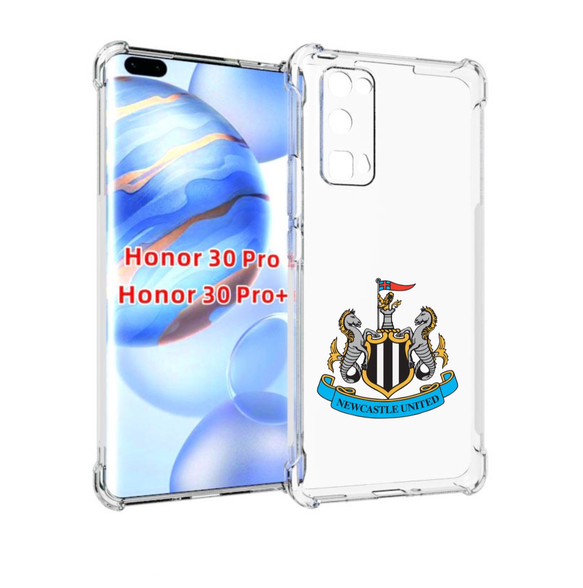 

Чехол бампер MyPads фк ньюкасл для Honor 30 Pro, Прозрачный, Tocco