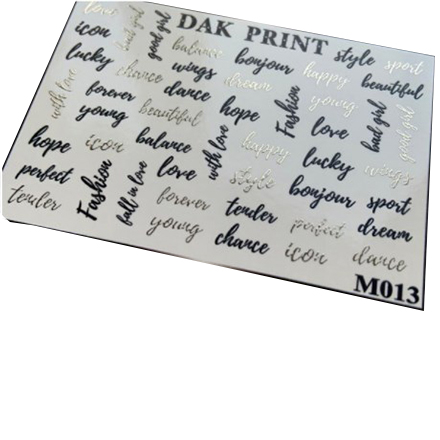 

Набор Dak Print Слайдер-дизайн №M13 Gold, 2 шт.