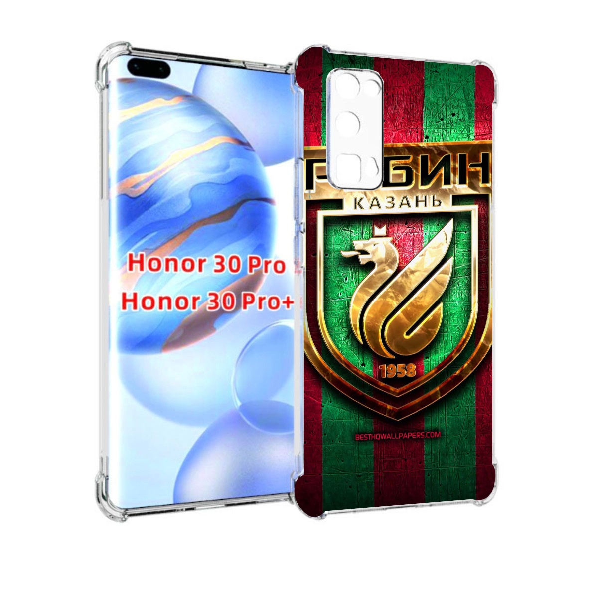 

Чехол бампер MyPads фк рубин казань для Honor 30 Pro Honor, Прозрачный, Tocco