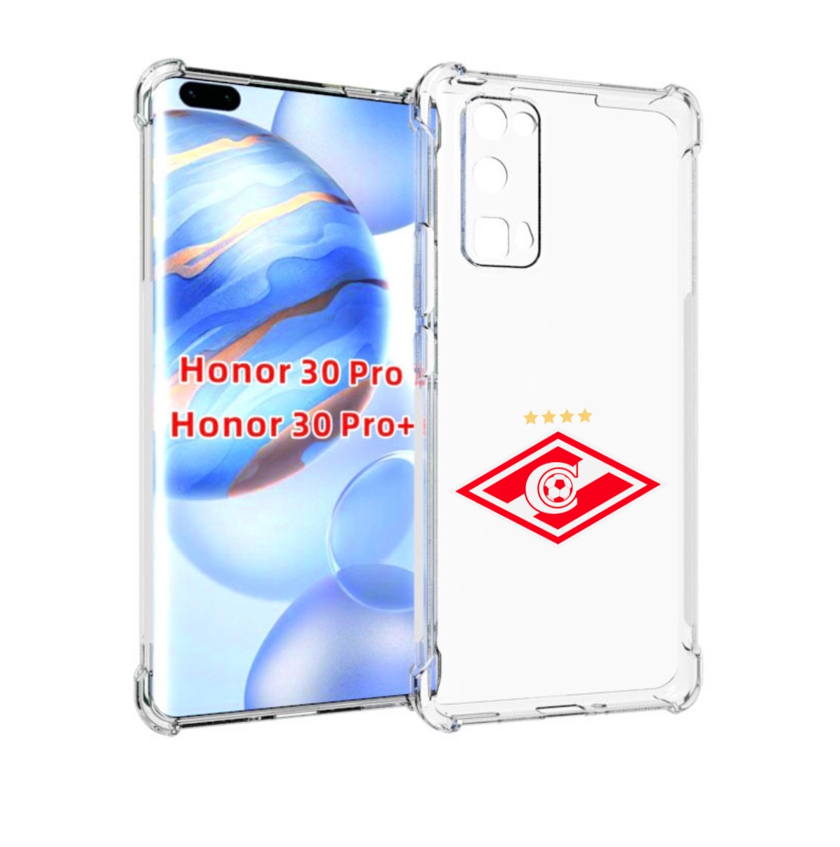 

Чехол бампер MyPads фк спартак 1 для Honor 30 Pro, Прозрачный, Tocco
