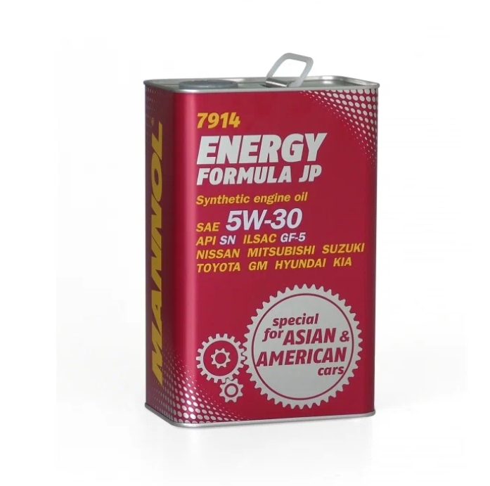 

Моторное масло MANNOL ENERGY FORMULA JP 5W30 4л