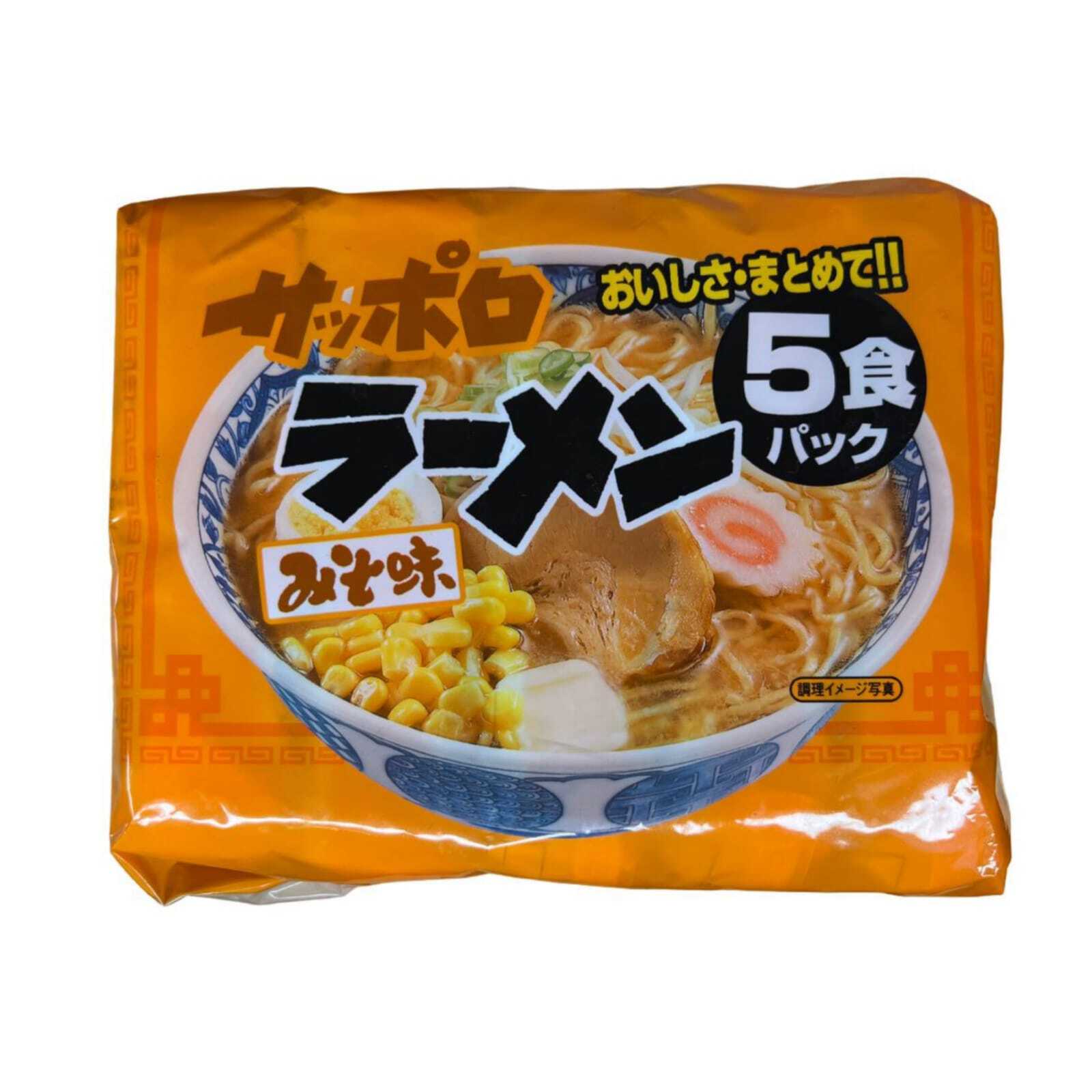 Лапша быстрого приготовления Sunaoshi с супом мисо Sapporo Miso, 84 г, 5 шт